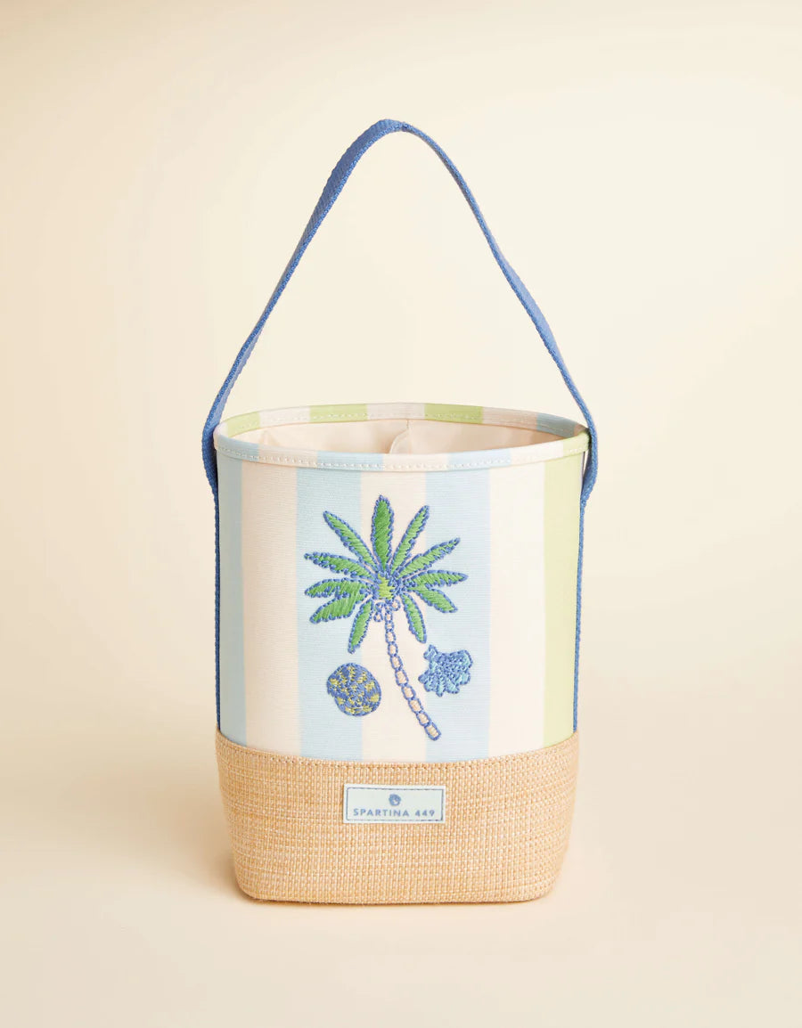 Spartina Double Wine Caddy Overboard Stripe