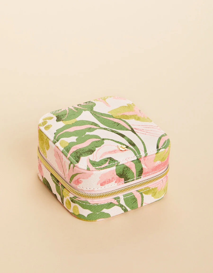 Spartina Jewelry Mirror Travel Case Palm Paradise