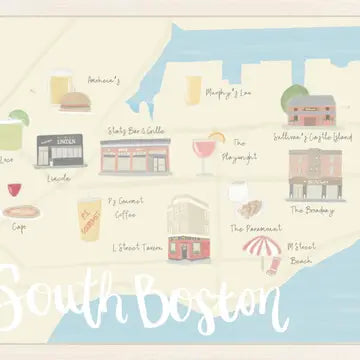 Palm Prints Southie Print